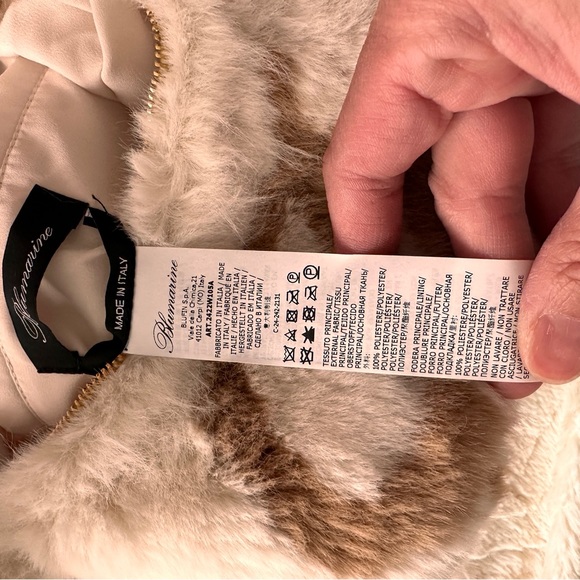 BLUMARINE
Logo faux fur shoulder bag - Picture 8 of 11